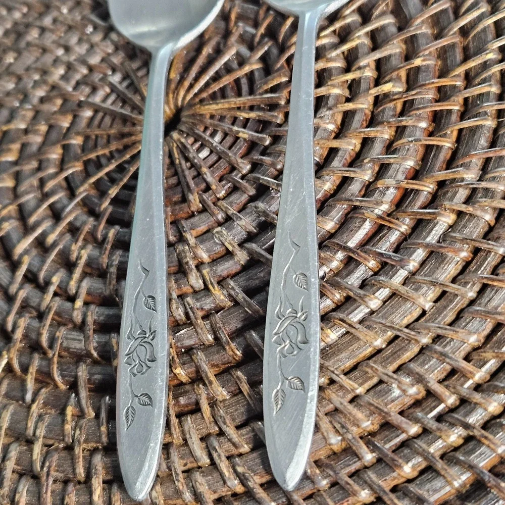 National Stainless CHARMANTE Japan Set of 2 Spoons‎